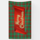 Groen en rood spandoek (Verticaal)