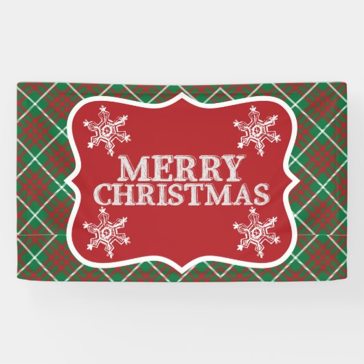 Groen en rood spandoek (Horizontaal)