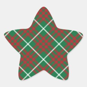 Groen en rood ster sticker