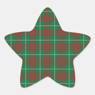 Groen en rood ster sticker