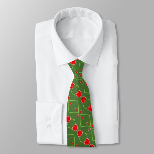 Groen en rood stropdas (Gebonden)