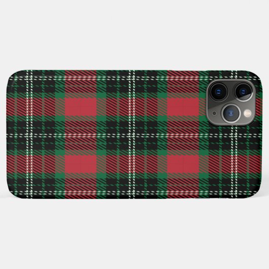 Groen en rood Tartan Case-Mate iPhone Case (Achterkant (horizontaal))