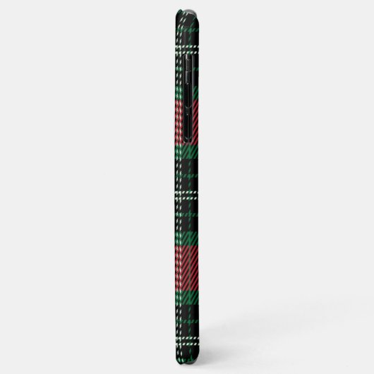 Groen en rood Tartan Case-Mate iPhone Case (Achterkant/links)