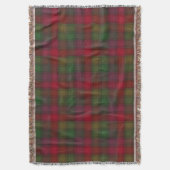 Groen en rood, tartan deken (Voorkant Verticaal)