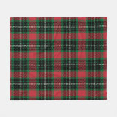 Groen en rood Tartan Fleece Deken (Voorkant (Horizontaal))