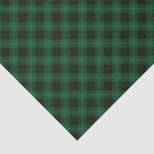Groen en rood tartan geruit Kerstmis Tissuepapier (Detail)