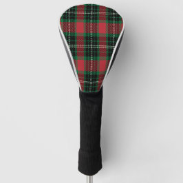 Groen en rood Tartan Golf Head Hoesje Golfheadcover