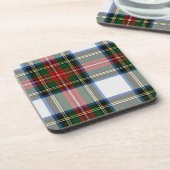 Groen en rood Tartan Onderzetter (Linkerzijde)