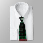Groen en rood Tartan Stropdas (Gebonden)