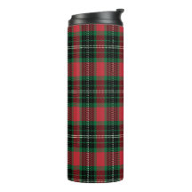 Groen en rood Tartan