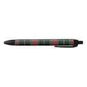 Groen en rood Tartan Zwarte Inkt Pen (Bodem)