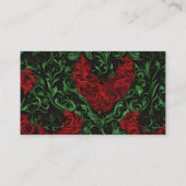 Groen en rood visitekaartje (Achterkant)