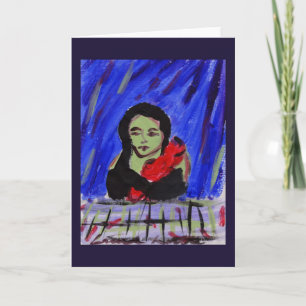 Groen en rood Wenskaart Kaart