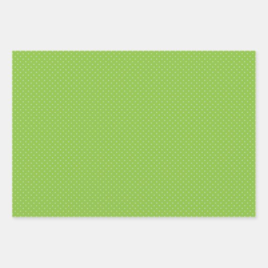 Groen en rood wit poka doet kerstpatronen inpakpapier vel (Voorkant 3)