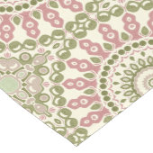 Groen en Roos Mandala Boheems Patroon Medium Tafelloper (Hoek)