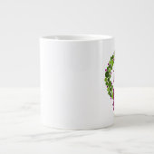 Groen en Roze aardewerk van Ornamenten Grote Koffiekop (Voorkant)