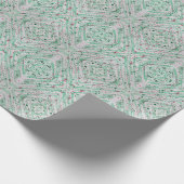 Groen en Roze Abstract Cadeaupapier (Hoek)
