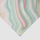 Groen en Roze agaat/marmer Tissuepapier (Detail)