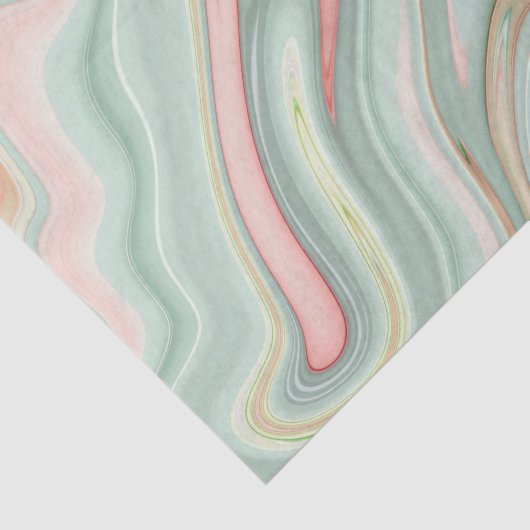 Groen en Roze agaat/marmer Tissuepapier (Detail)