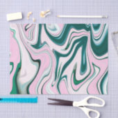 Groen en Roze Agate patroon Tissuepapier (Craft)