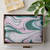 Groen en Roze Agate patroon Tissuepapier (Geschenk)