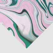 Groen en Roze Agate patroon Tissuepapier (Detail)