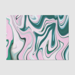 Groen en Roze Agate patroon Tissuepapier