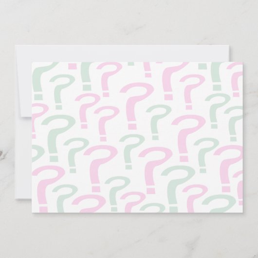 Groen en Roze Baby shower Kaart (Achterkant)