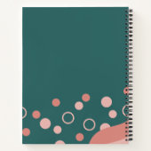 groen en roze esthetisch en artistiek notitieboek (Achterkant)
