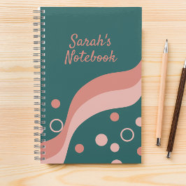  groen en roze esthetisch en artistiek notitieboek