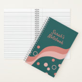  groen en roze esthetisch en artistiek notitieboek (Binnen)