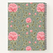 Groen en Roze Floral Notitieboek (Achterkant)