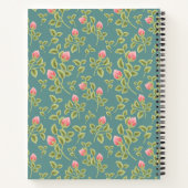 Groen en Roze Floral Notitieboek (Achterkant)