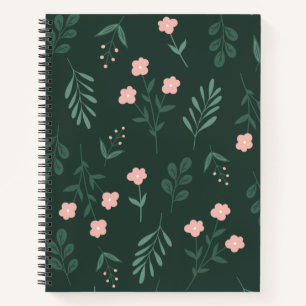 Groen en Roze FLoral Notitieboek