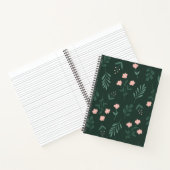 Groen en Roze FLoral Notitieboek (Binnen)