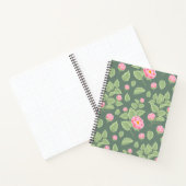 Groen en Roze Floral Notitieboek (Binnen)