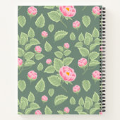Groen en Roze Floral Notitieboek (Achterkant)