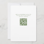 Groen en Roze Gebogen Tekst Modern Vrijgezellenfee Kaart (Achterkant)