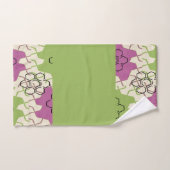 Groen en Roze Hexagonaal Bad Handdoek (Handdoek)