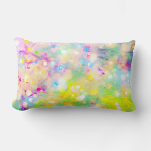Groen en Roze holografische Lumbar Pillow Kussen