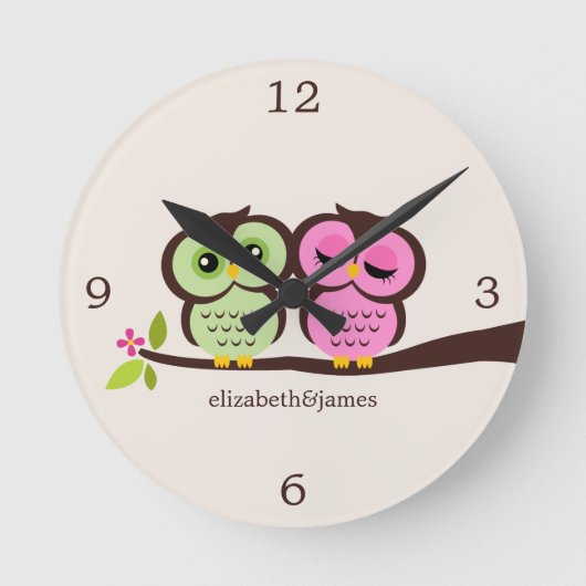 Groen en Roze kieuwen Ronde Klok (Voorkant)