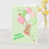 Groen en Roze marinekaart Kaart (Gele Bloem)