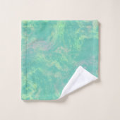 groen en roze Marmer abstract Bad Handdoek (Wasdoekje)