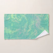 groen en roze Marmer abstract Bad Handdoek (Handdoek)