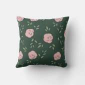 Groen en roze neursery Lumbar Pillow Kussen (Achterkant)