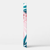 Groen en roze palmblad Case-Mate iPhone case (Achterkant / Rechts)