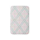 Groen en roze pastel diamantpatroon badmat (Voorkant Verticaal)