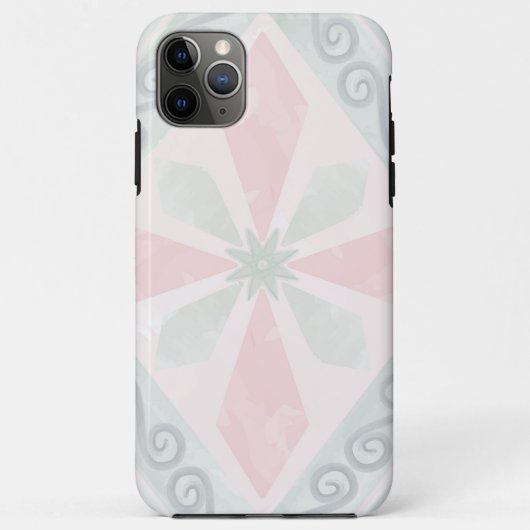 Groen en roze pastel diamantpatroon Case-Mate iPhone case (Achterkant)