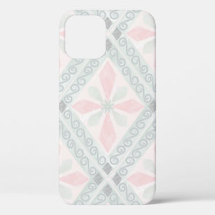 Groen en roze pastel diamantpatroon Case-Mate iPhone case