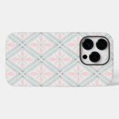 Groen en roze pastel diamantpatroon Case-Mate iPhone case (Achterkant (horizontaal))